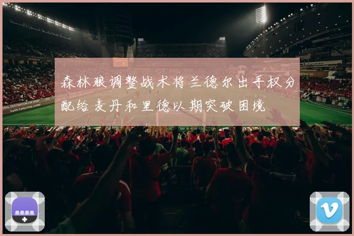 森林狼调整战术将兰德尔出手权分配给麦丹和里德以期突破困境